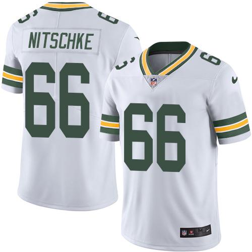 Nike Packers #66 Ray Nitschke White Men's Stitched NFL Vapor Untouchable Limited Jersey - Click Image to Close